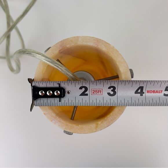 Fine golden honey Onyx Pendant Or Desk Light lamp 8" Perfect ambient lighting - Picture 10 of 10